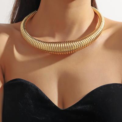 Übertriebene Kette Hip Hop Choker Halskette für Frauen Punk Rock Schlange Schmuck Accessoire