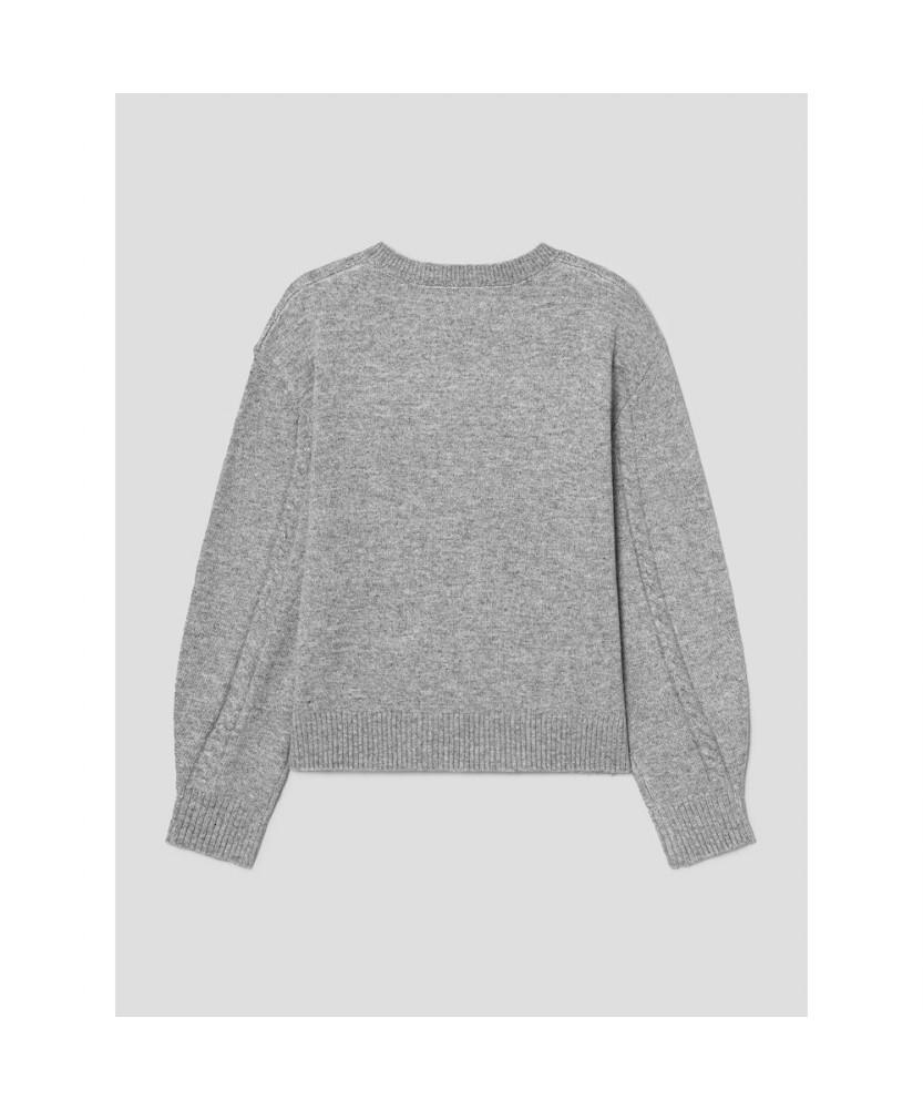8SECONDS Pointel String Pullover Grey