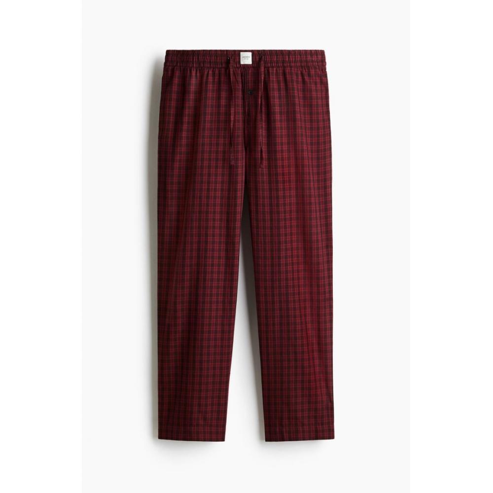 H M Lyocell Blend pyjaMa Pants Red cHeck
