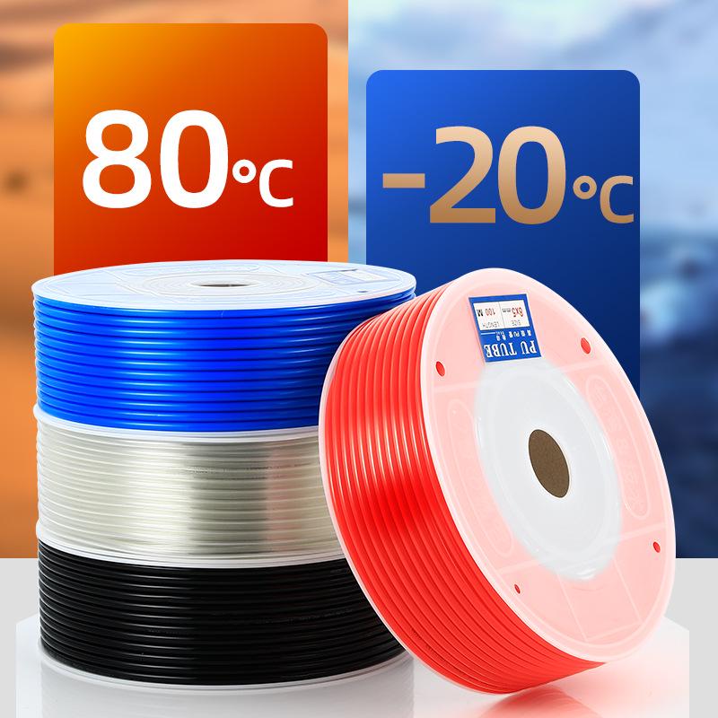 Transparent PU Air Hose for Compressors: Sizes 3-22mm