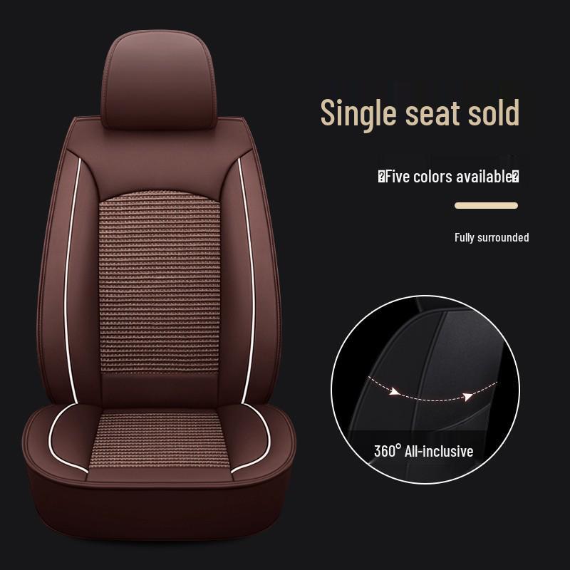 Uniwersalny Pokrowiec na Fotel Samochodowy Pełny Oplot dla Kierowcy i Współkierowcy - Na Wszystkie Pory Roku, Pasuje do Sedana, SUV-a, Pickupa, Vana