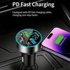 Digital Display FM Transmitter Car Chargers Handsfree MP3 Player Fast USB Type C Charging Adapter
