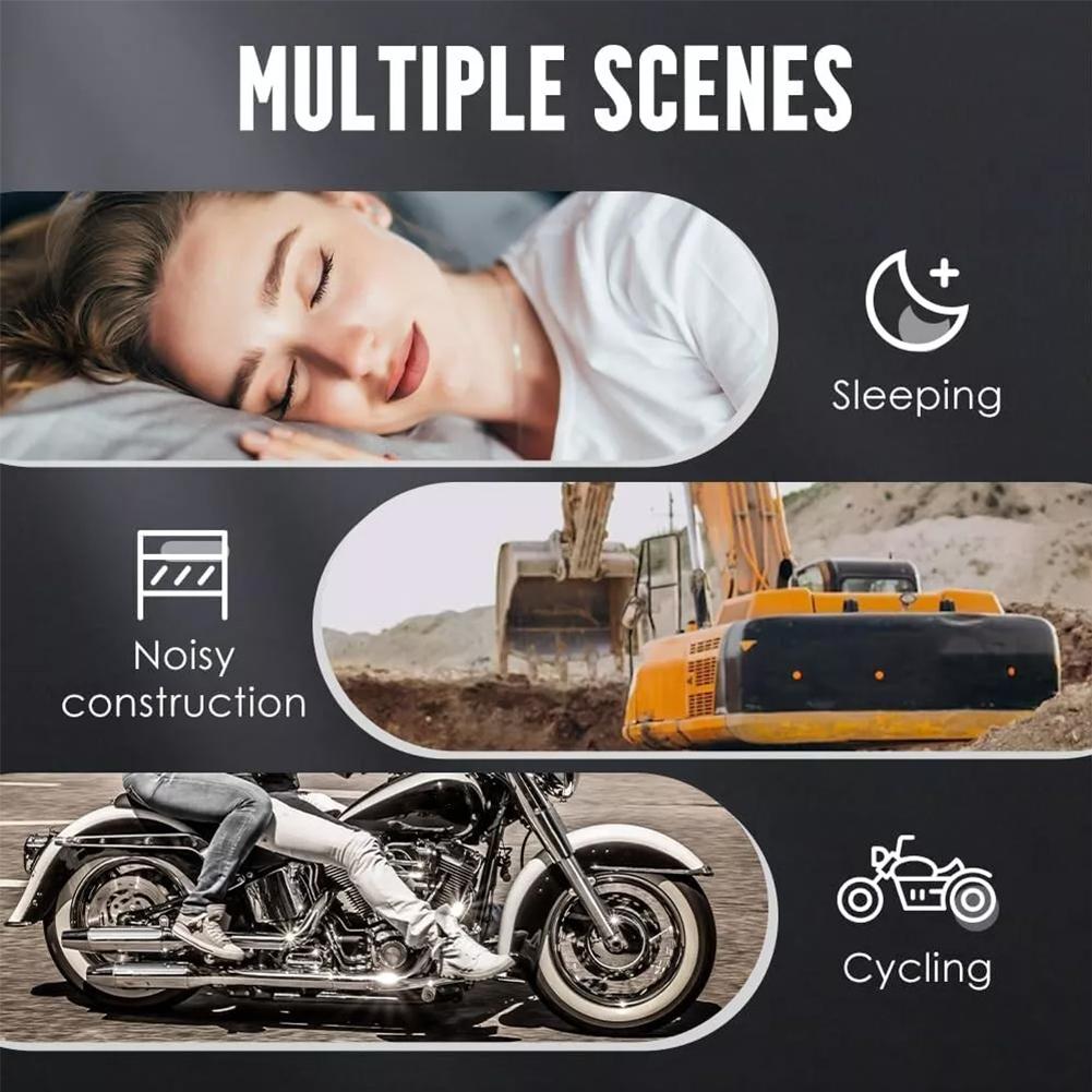 Fashion Motorcycle Noise Reduction Earplugs Windproof Sleep Earplugs Anti-noise Mute Sleep Learning Soundproof Earplug
