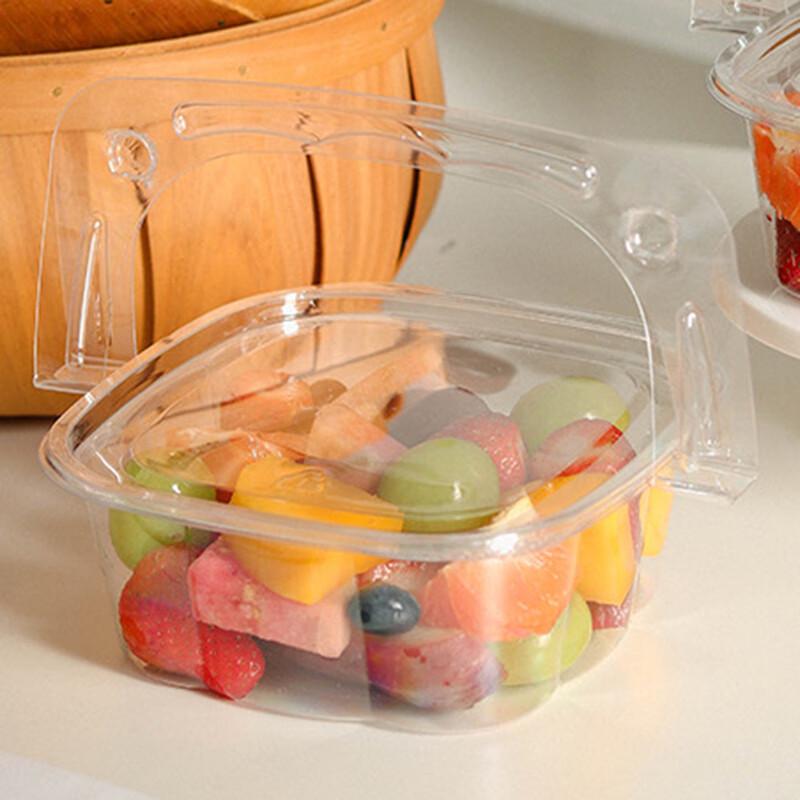 Transparente Einweg-Lebensmittelboxen zum Tragen