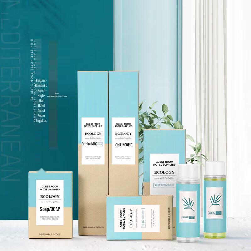Haojiali Embalagem Grande de Amenidades Descartáveis para Hotéis e Pousadas