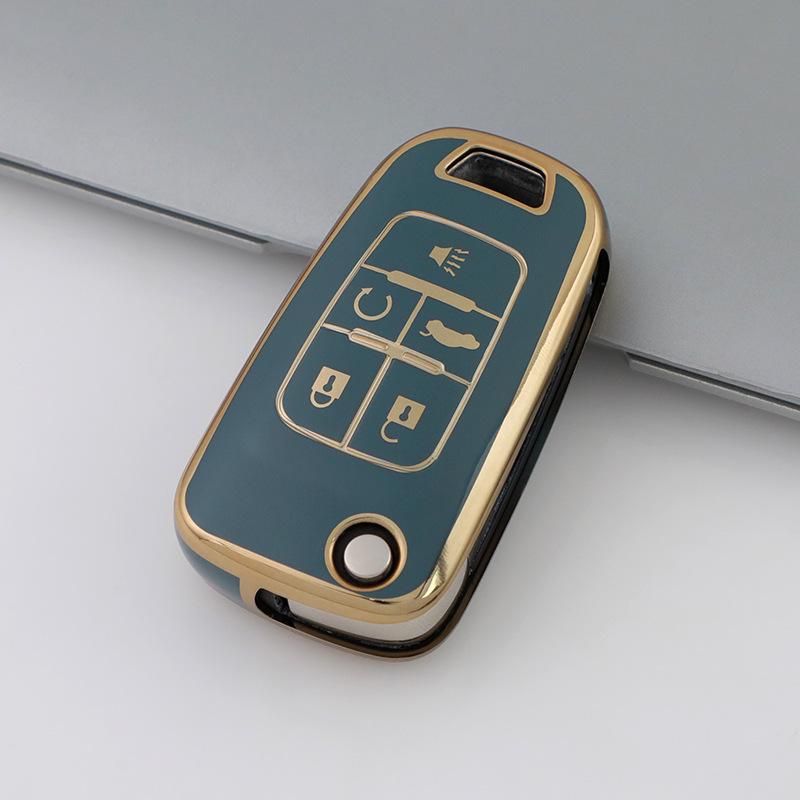 Buick/Chevrolet Key Cover for 2012-2025 Models: Excelle, GT, LaCrosse, Encore, Malibu – Folding Protective Shell