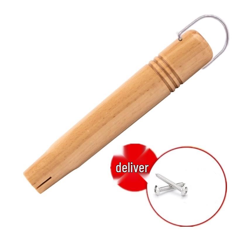 Yoshikawa Yukihira Pot Beech Wood Replacement Handle - Japanese Style Universal Milk Pot Accessory