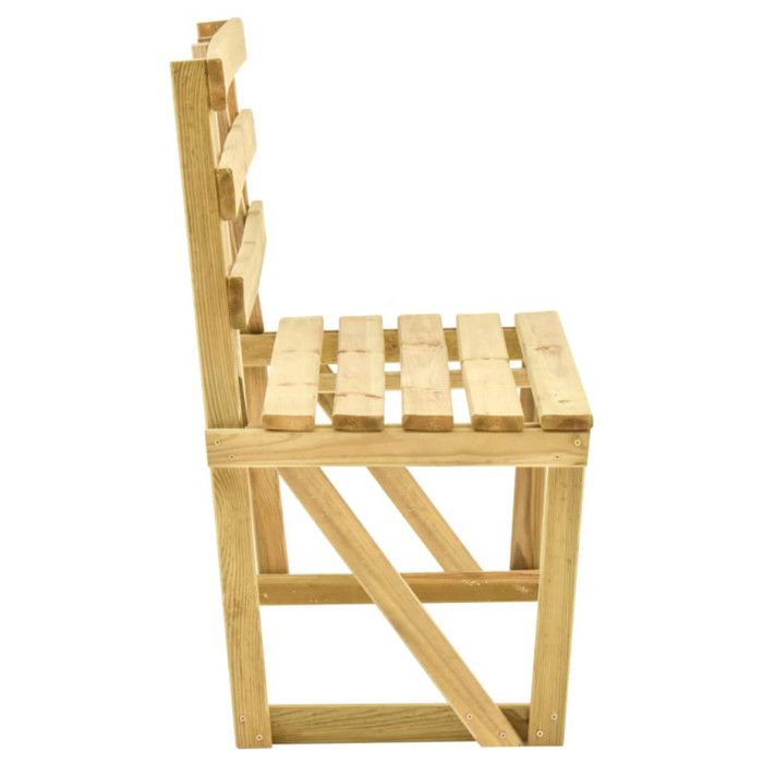 VidaXL Banc de jardin 120 cm Bois de pin imprégné