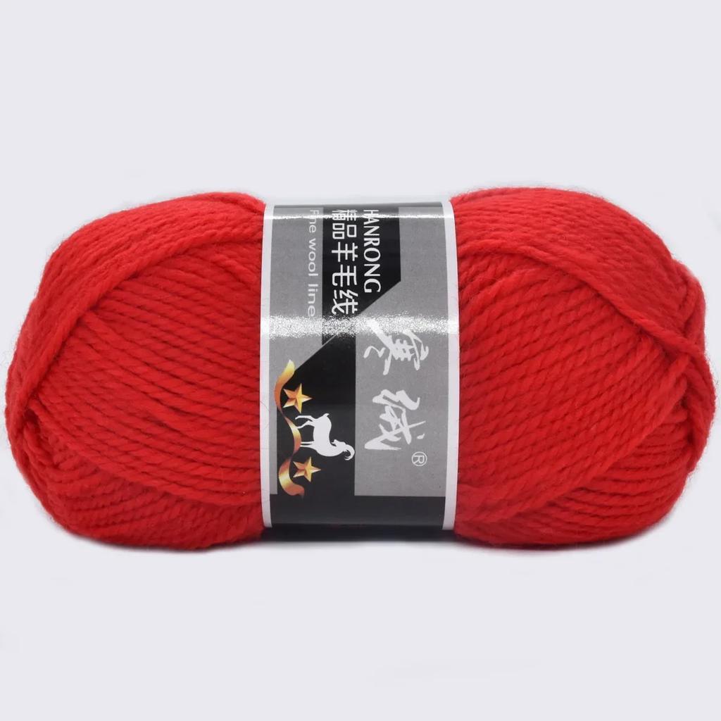 6 stk Supertykt Ullgarn 300g (10.56oz) for Strikking & Hekling Rask DIY Chunky Teppe Sjal Skjerf Ullbukser Tykt Håndverksgarn