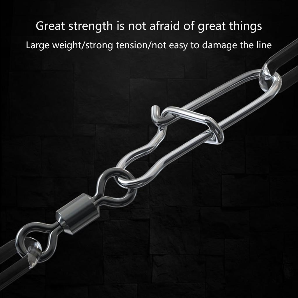 High Strength Fishing Swivels and Snap Swivels, Heavy Duty Bearing Swivels with Welded Rings for Saltwater Fishing