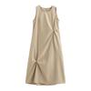 Chuyu 2025 Summer Stylish Twist-Knot Mid-Length Tank Dress