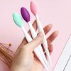 Silicone Lip Scrub Brush Double Sided Lip Exfoliator for Lightening Dark Lips Facial Cleaning Tool for Dry Skin Chapped Lips