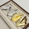 Retro Concave-Convex Metal Diamond Texture Unique Earrings