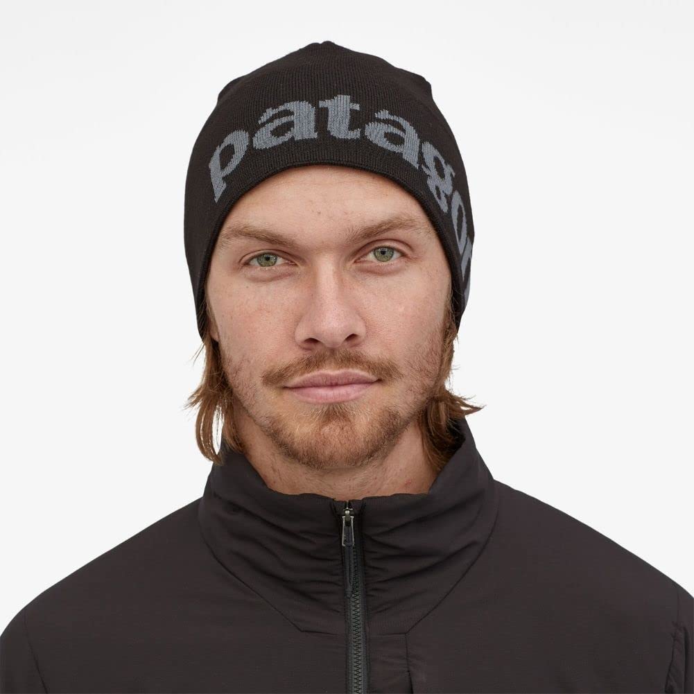 Patagonia Beanie Logo 28860 Hat, Blue/Black,