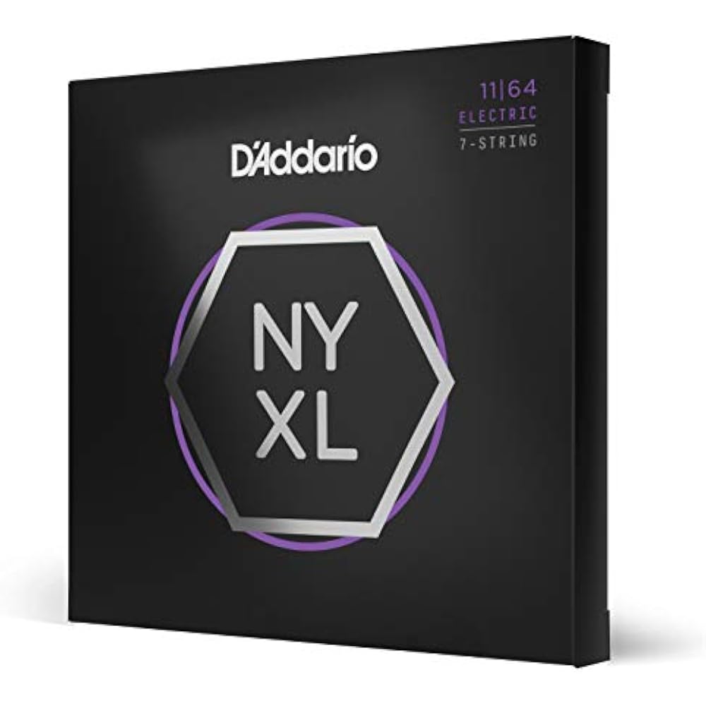 D Addario Daddario Electric Guitar Strings NYXL Medium 7 Strings .011-.064 NYXL1164 [Domestic Gen...