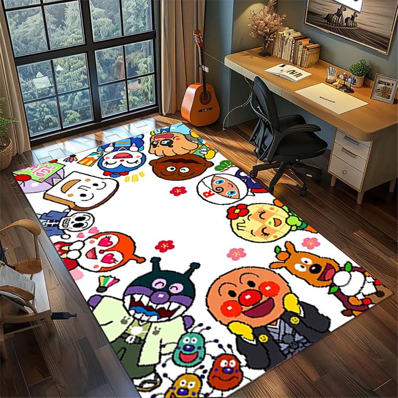 Waschbare rutschfeste Fußmatte Brot Superman Teppich für große Flächen Heim Schlafzimmer Gamer Zimmer Dekor