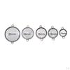 50x 12-20mm Cabochon Pendant Tray Base DIY Necklace Bracelet Jewelry Finding