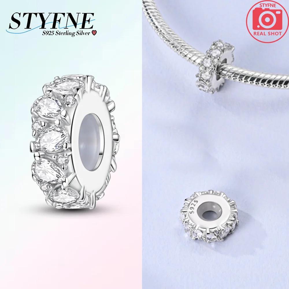 Charms Copper Colorful Zircon Stars Pink Bow Spacer Charms Beads Fit Original Bracelet Diy Women Jewelry Gifts