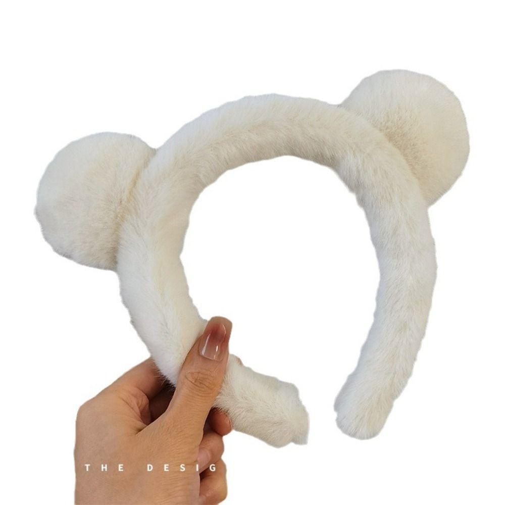Bärenohren Stirnband Cartoon Haarreifen Niedliche Plüsch Haarbänder Frauen