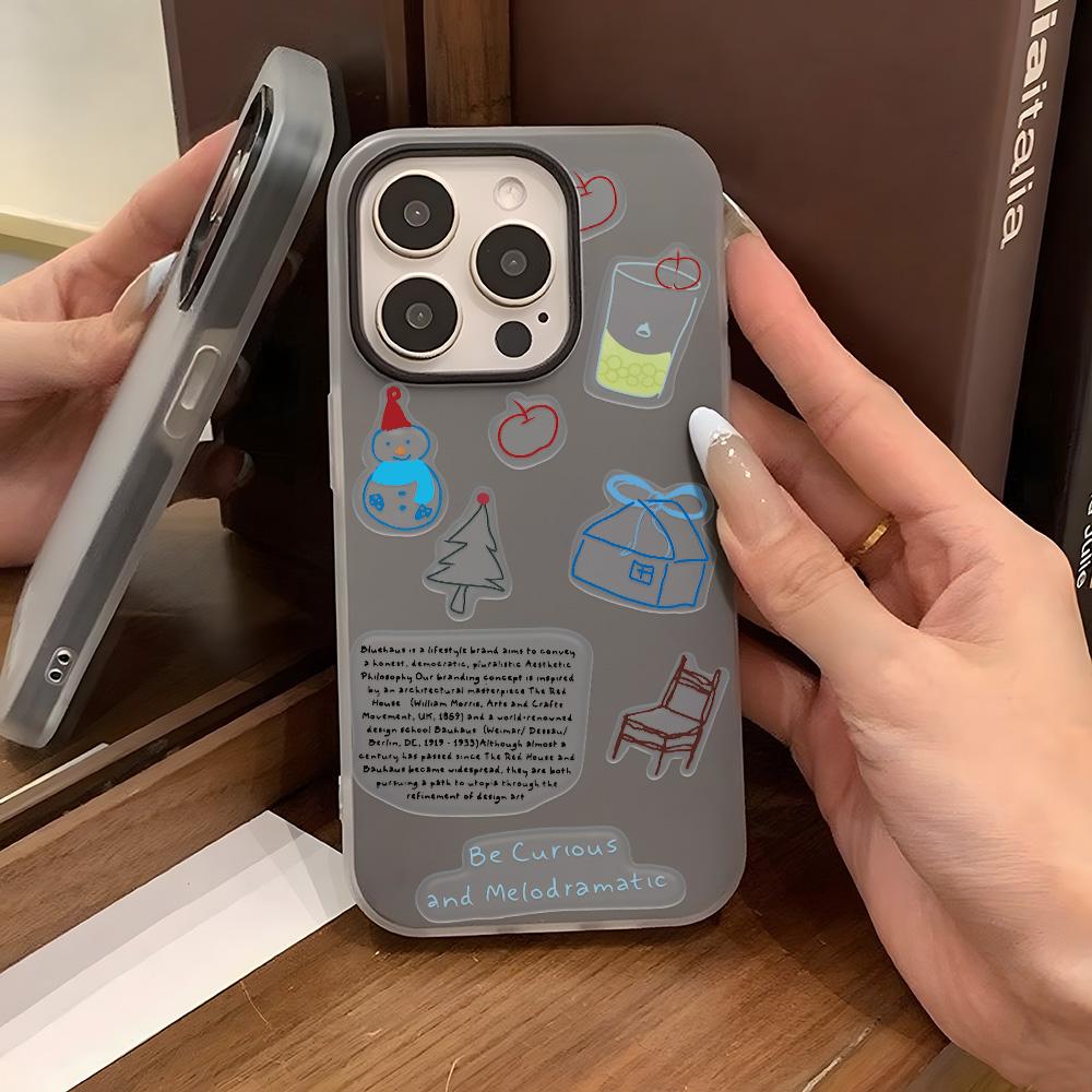 Malovaný kryt na telefon pro iPhone 15 11 13 14 pro 15 16 Pro Max 12 13 16 Pro Roztomilý Módní Vtipný Kryt na telefon se šňůrkou Nejnovější Doporučení Top prodeje