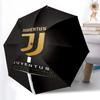 1pz Robusto Ombrello Automatico a 8 Stecche, Ombrello del Juventus Football Club, Stampato Digitalmente, Ombrello Pieghevole per Uso Esterno in Movimento