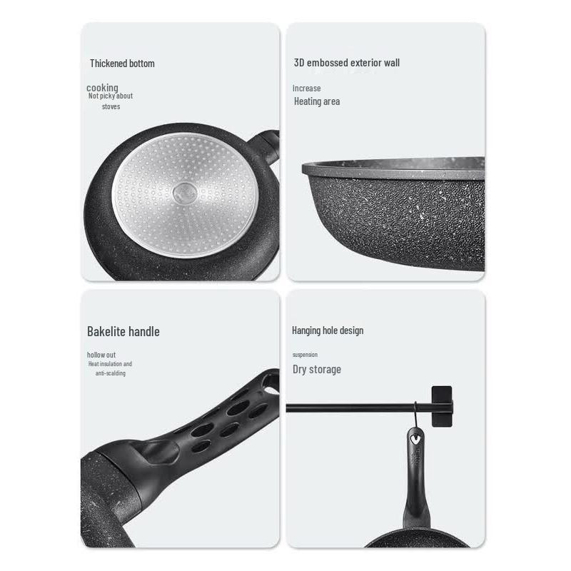 Cooker King 24cm Maifan Stone Style Non-stick Frying Pan