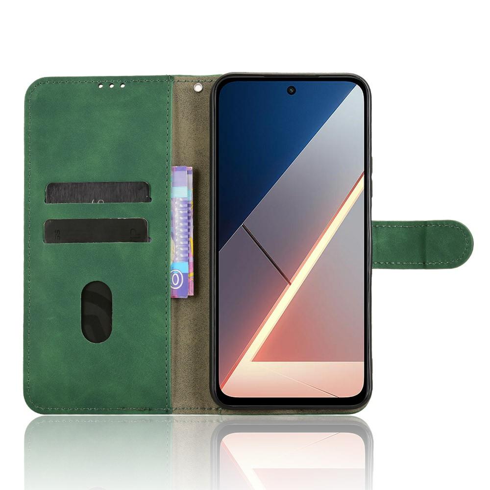 Per Xiaomi Poco M7 4G (Unione Europea) (171mm) Custodia in Pelle Sensazione al Tatto Anti Caduta Portafoglio Cover a Libro per Telefono