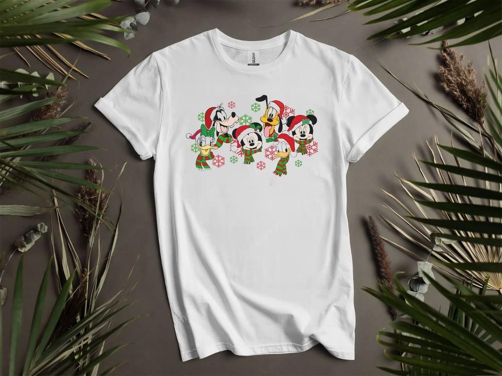 

Cute Santa Mickey Friends Christmas T-shirt T shirt Men Women Unisex Tshirt K91 XL