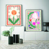 Colorful Flowers Minimalism Abstract Posters Wall Art Prints Decoration Canvas Painting Pictures Bedroom Living Room Decor Mural