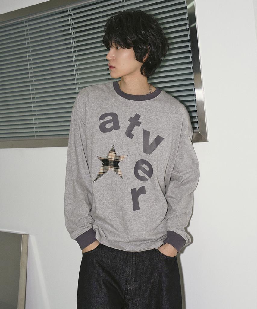 TRAVEL Check Big Arte Long Sleeve Grey