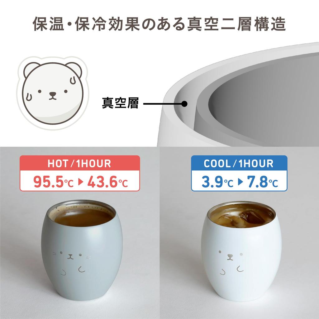 CB JAPAN Stainless Steel Vacuum 280ml Animal ANIBALL Tumbler, Insulated, Double-Walled, [Cat] Design,