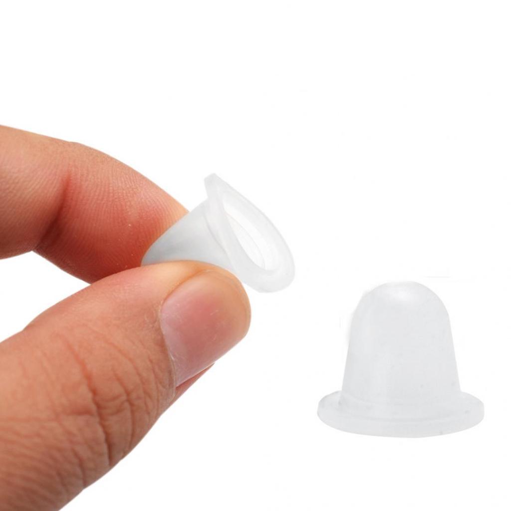 100 st mjuk silikon bläckhållare tatuering semipermanent smink Pigment Cups Kepsar