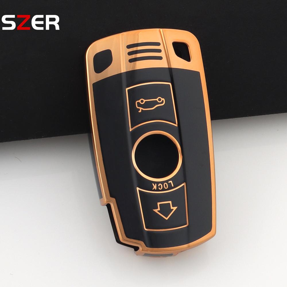 For Bmw E90 E60 E70 E87 3 5 6 Series M3 M5 X1 X5 X6 Z4 E71 E72 E88 E89 E91 E92 Fashion Tpu Car Key Case Cover Protector Keychain