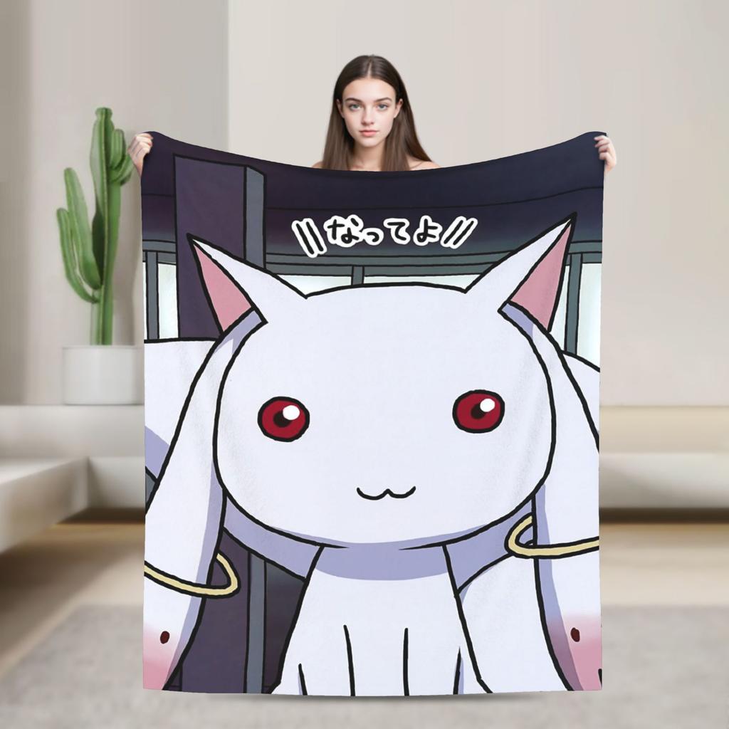 Mahou Shoujo Puellas Magis Madokas Magicas Blankets Sayaka Miki Flannel Awesome Warm Throw Blanket for Coverlet Textile Decor