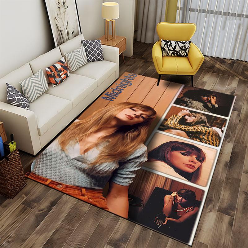 "Midnights Themed Retro Collage" Suitable As a Non-slip Mat for the Living Room or Bedroom Sofa
