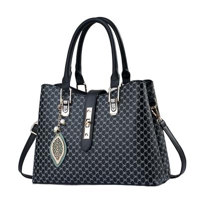 Welltude Bolsa Transversal de Ombro para o Dia a Dia 2502 x Bolsa Feminina, Bolsa, Bolsa, Bolsa, Autoportante, (Preto Azul)