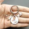 Paint Fashion Creative Nurse Medical Syringe Stethoscope Image Keychain Glass Suitable Nurses and Doctors Key Ring Pendant Gift