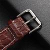 Crocodile Pattern Design Leather Watchband 12/14/16/17/18/19/20/21/22/24mm Soft Watch Straps Men Women Casual Business Wristband