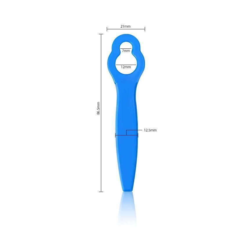 100Pcs Plastic Cutter Blades For Electric Cordless Grass Trimmer Strimmer Tool Grass Trimmer Blades Replacement Garden Tool