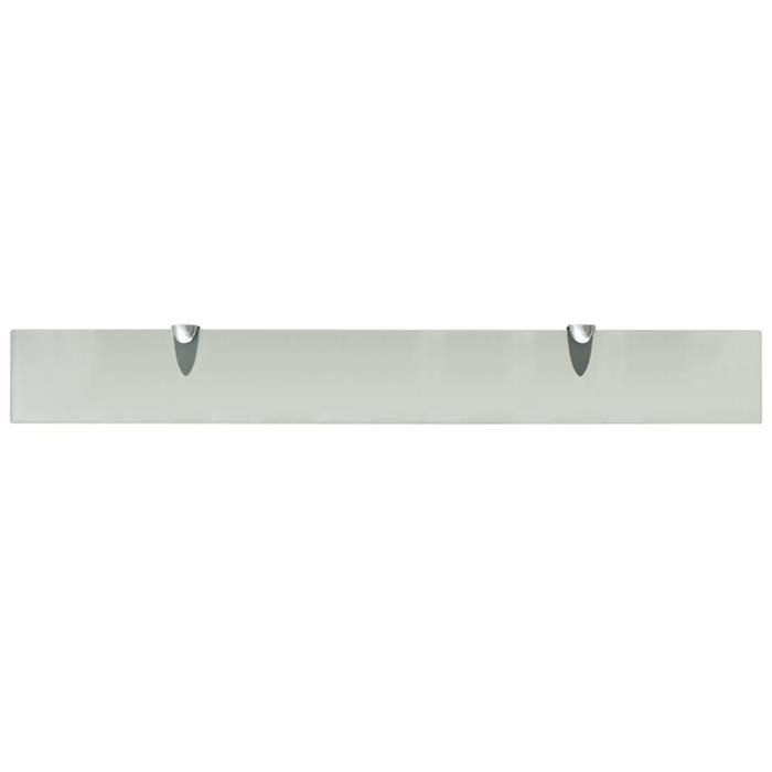 VidaXL Étagères murales 2 pcs Verre 80 x 10 cm 8 mm