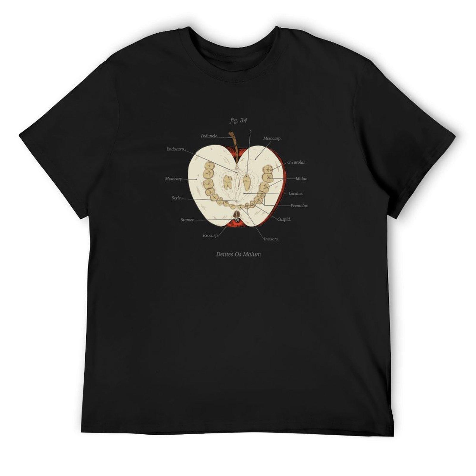 

The Magnus Archives - Anatomy Class - Teeth Apple T-Shirt plus sizes anime figures summer top mens t shirts 4XL