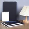 Black Artist Sketchbook-Art Paper Drawing Pad,Perfect for Sketching and Drawing,Sketching Tools,Spiral Bound,Thick Paper Pages