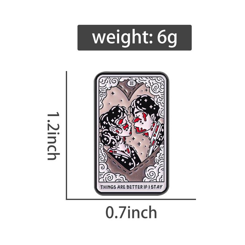 Band Album Enamel Pins Punk Music Horror Lover Tarot Brooches Lapel Badges Custom Music Jewelry Gift for Fans Friends