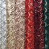 African Lace Fabric 2025 Sequins Embroidered Lace Fabric Diamond Fringe Wedding Dress Clothing Sewing Gauze Fabric 1Yard*1.5M