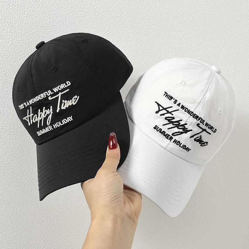 Hats for Men and Women  Soft Tops and Versatile Outdoor Baseball Caps  New Summer Korean Version Casual Letters Quick Drying Baseball Caps