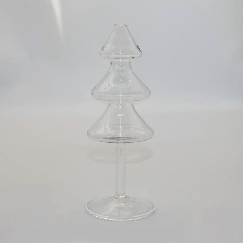 

1 шт. Масляная лампа Ветрозащитная Форма Рождественской елки Креативные Подсвечники Украшения Ручной работы Стекло Домашний декор Керосиновая лампа