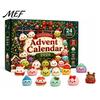 Christmas Surprise Gift Set Advent Calendar with Squeeze Toys, Cute Silicone Dumpling Figures, Countdown Stress Relief Sensory Fidget Toys for