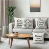 Sweet Home Cushion Pillowcase Printed Polyester 40/45/50cm Throw Pillowcover Decorative Sofa Cushion Pillowslip Home Decor