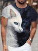Summer Men's T-shirt 3D Animal Graphic Print Crew Neck Casual Short Sleeve T-Shirts Male Outdoor Fashion Oversize Clothing