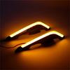 LED Decorative Winglets Body Trim Sticker Fairing Air Deflectors For Increased Motorbike And Electric Bike Visibility 2x